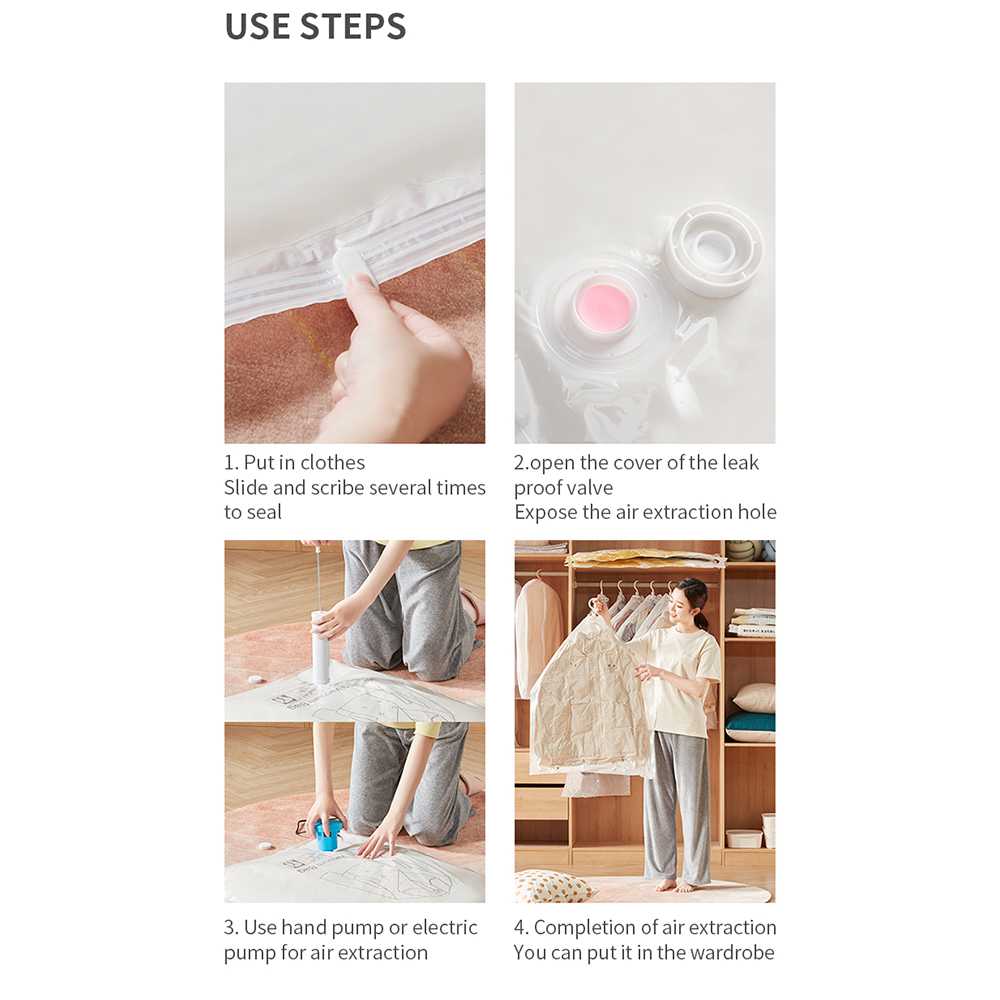 TaffPACK Plastik Vakum Gantung Pakaian Vacuum Compression Bag 1 PCS - MBF70