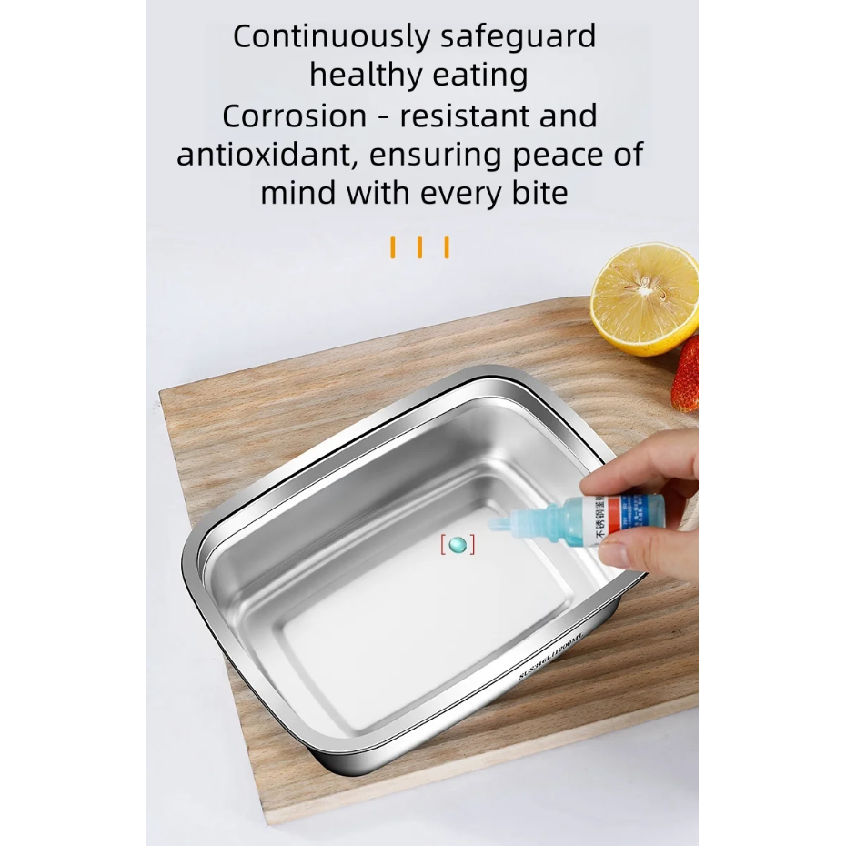 TaffHOME Kotak Makan Anti Tumpah Lunch Bento Box Stainless Steel 201 - KT273