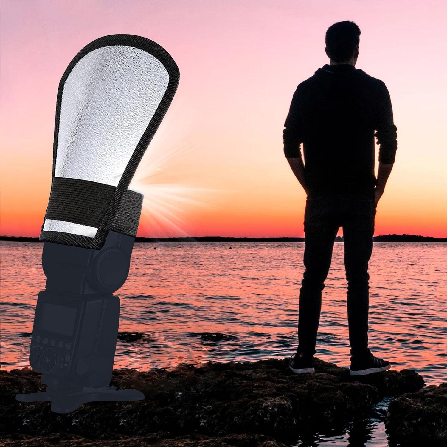 TaffSTUDIO Kamera Flash Diffuser Softbox Reflektor 2in1 - SNL18