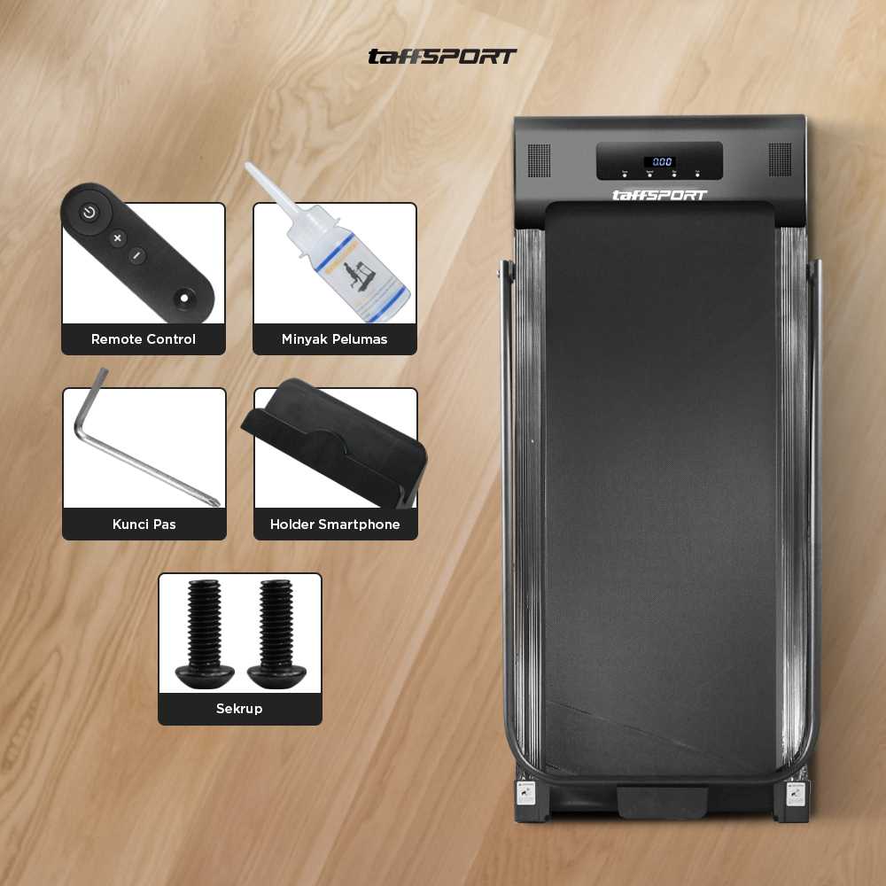 ginee_20260216121105591_6105355191.jpeg TaffSPORT Walking Pad Treadmill Foldable LED Display with Armrest - C1-01
