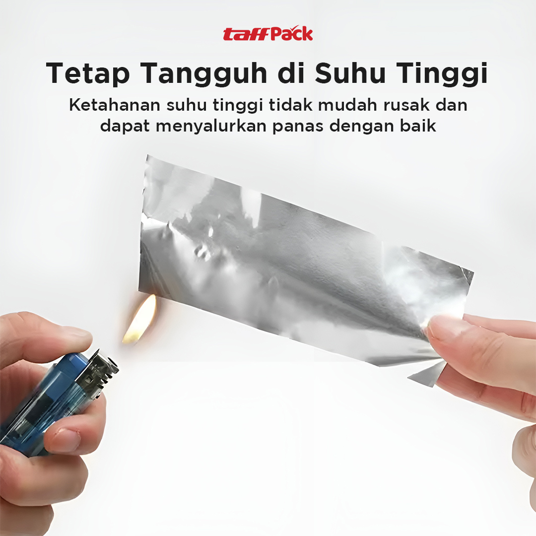 TaffPACK Lakban Aluminium Foil Tape Tahan Panas Anti Bocor 5M - FM-TP
