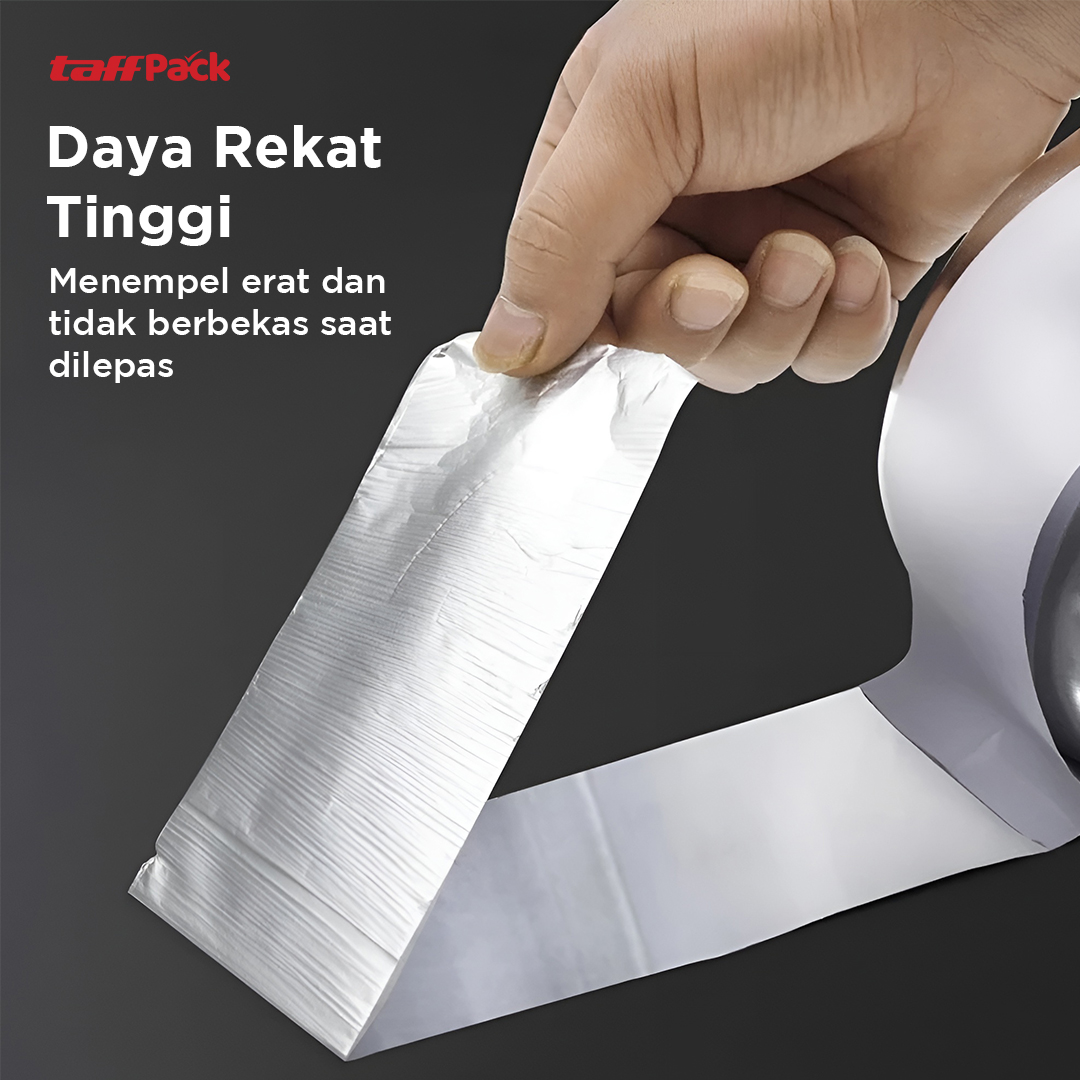 TaffPACK Lakban Aluminium Foil Tape Tahan Panas Anti Bocor 5M - FM-TP