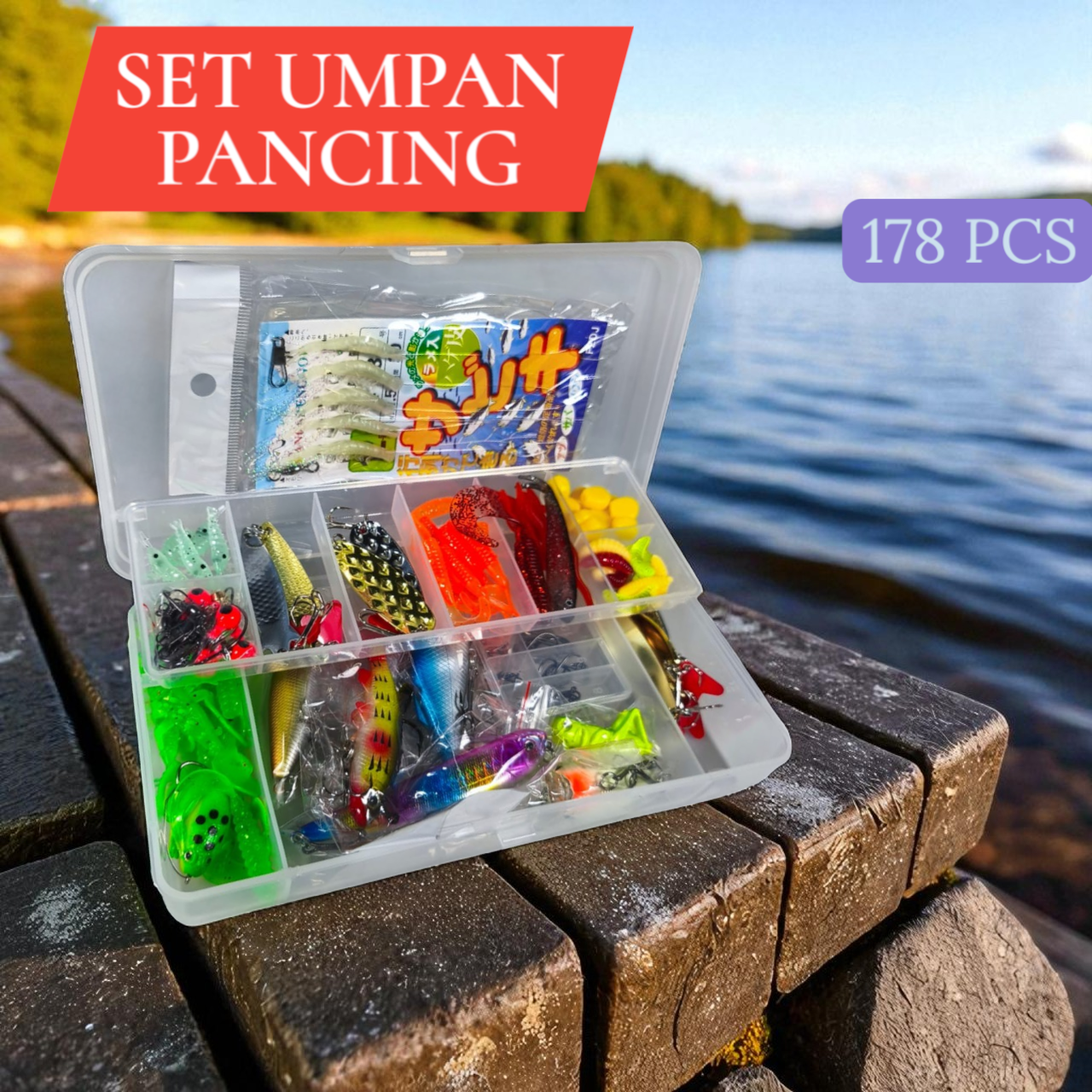 TaffSPORT Umpan Pancing Ikan Set Fishing Bait Kit - BMKT-02