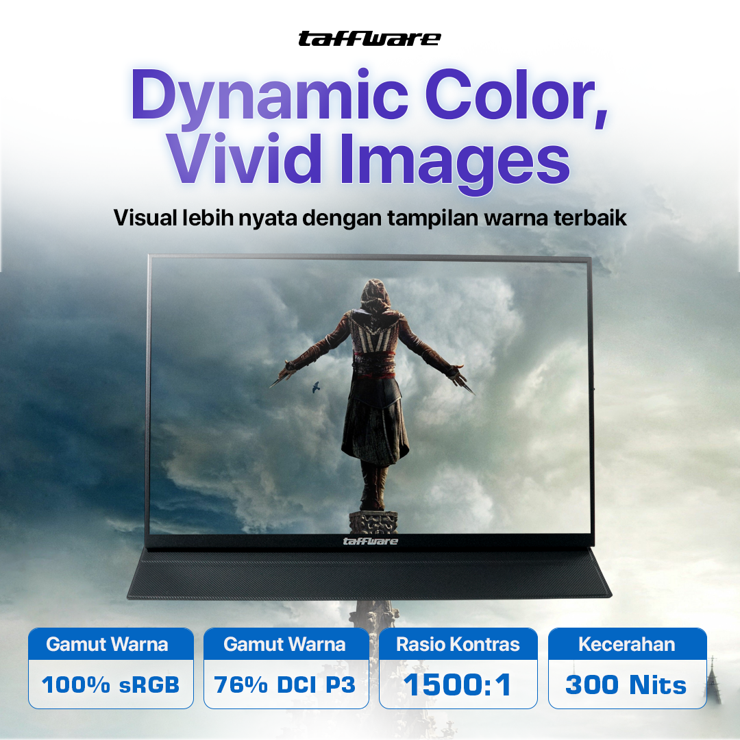 ginee_20260220115910906_4224483139.png Taffware Portable Monitor 18 Inch IPS FHD 120Hz Type C Mini HDMI - PP120HZ