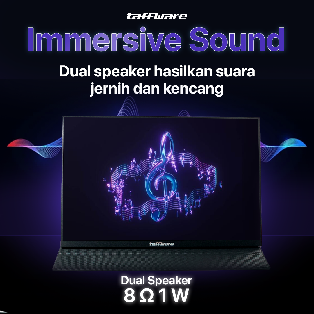 ginee_20260220115910959_7545125098.png Taffware Portable Monitor 18 Inch IPS FHD 120Hz Type C Mini HDMI - PP120HZ