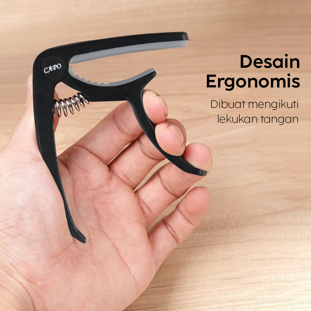 TaffSTUDIO Capo Gitar Akustik Bridge Pin Remover Design Plastic - C-A1