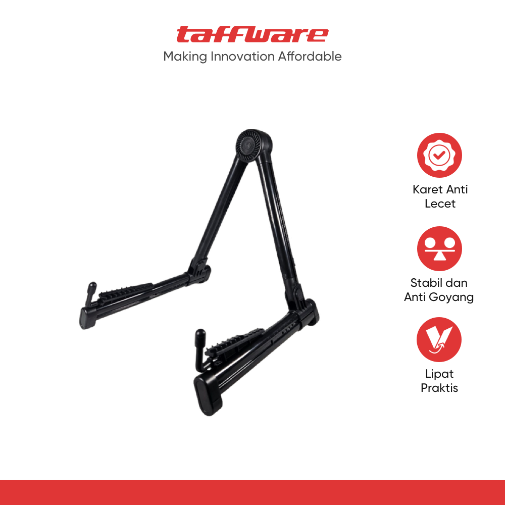 ginee_20260220120207846_6777047763.png TaffSTUDIO Stand Gitar Lipat Portable Foldable Guitar Akustik Holder - GT223