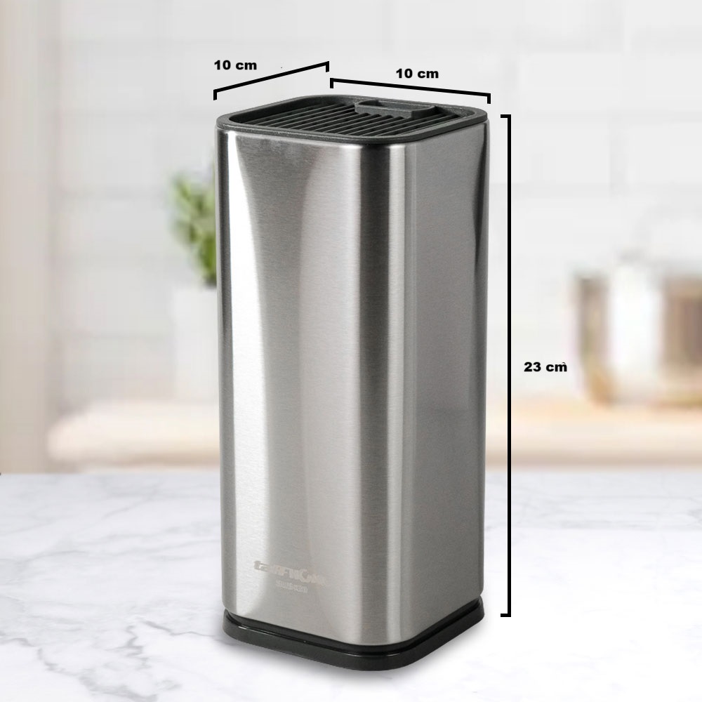 TaffHOME Tempat Pisau Dapur Kitchen Knife Stand Holder Stainless Steel - SUS430