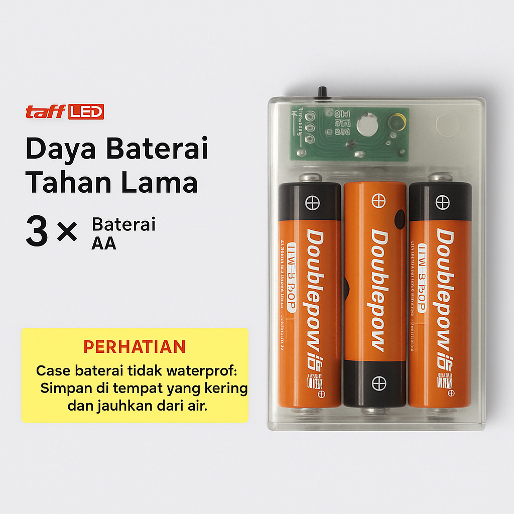 TaffLED Lampu Hias Gantung String Lights Model Bohlam with Battery - ZYD0931