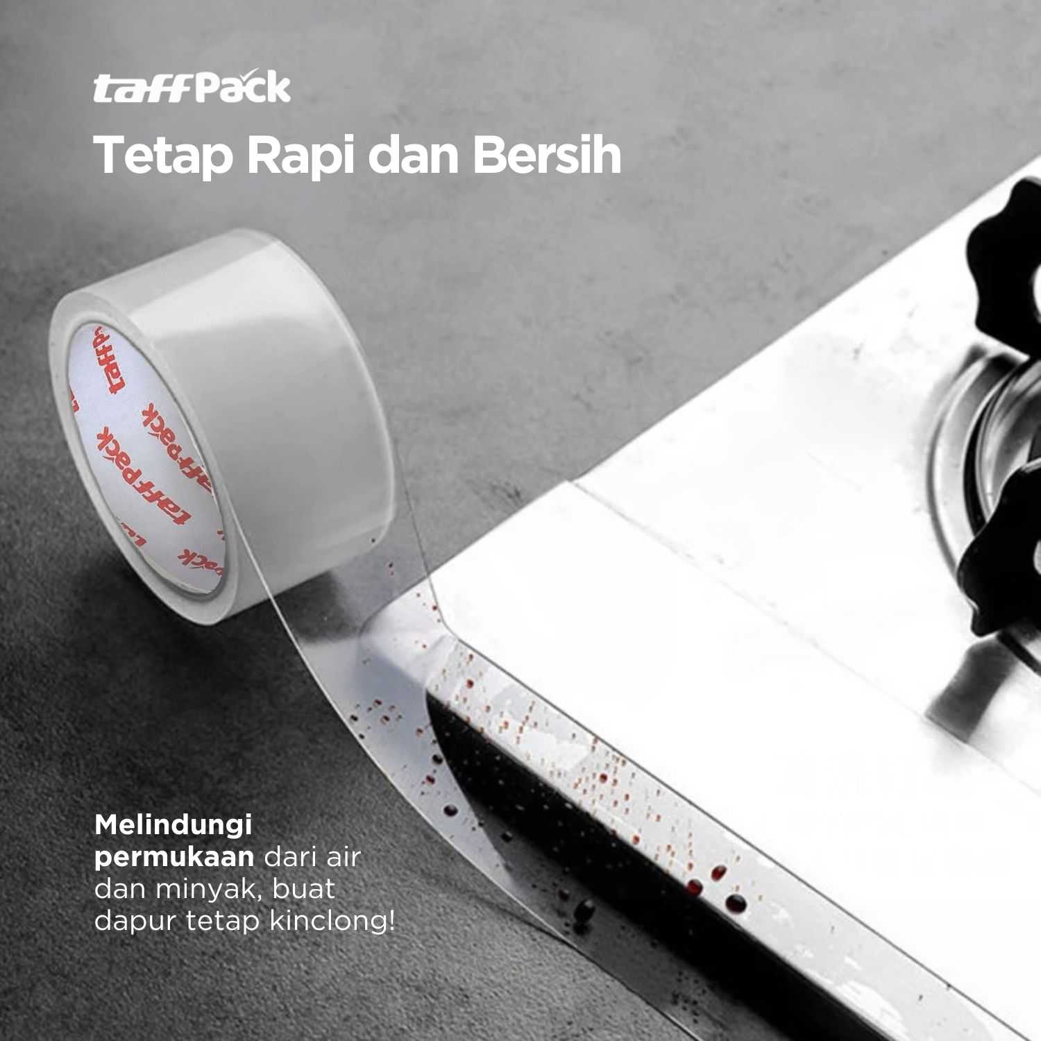 TaffPACK Lakban Waterproof Dapur Kitchen Sink Seal Double Tape 30mm - NJD11