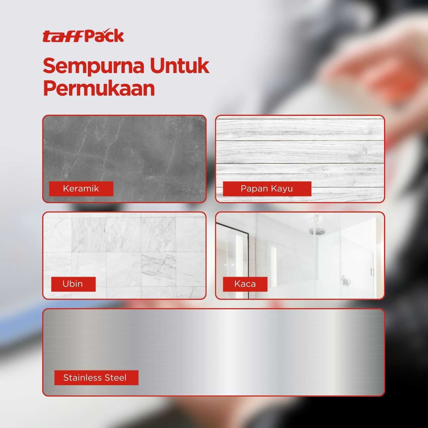 TaffPACK Lakban Waterproof Dapur Kitchen Sink Seal Double Tape 30mm - NJD11