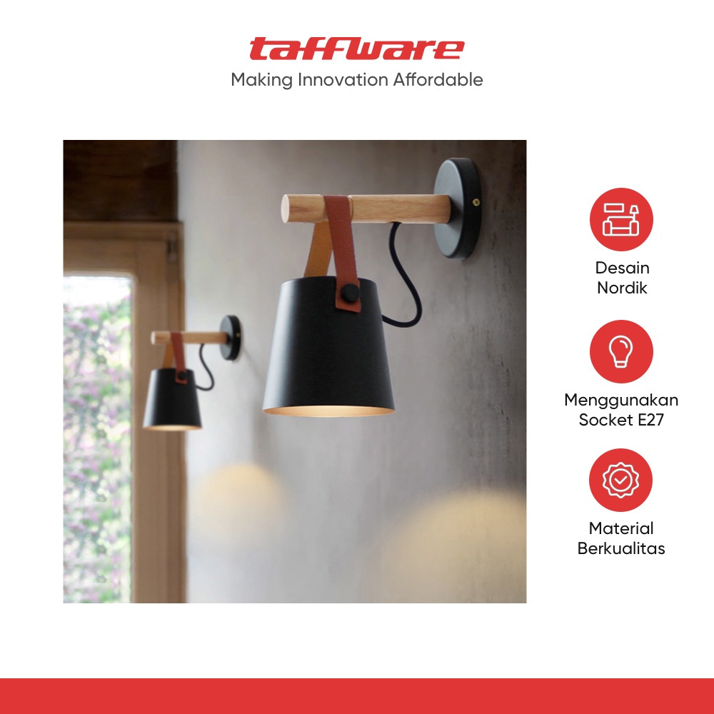 ginee_20260220120435474_6784880293.jpg TaffLED Cover Lampu Hias Dinding Nordic Living Room Light E27 - F215