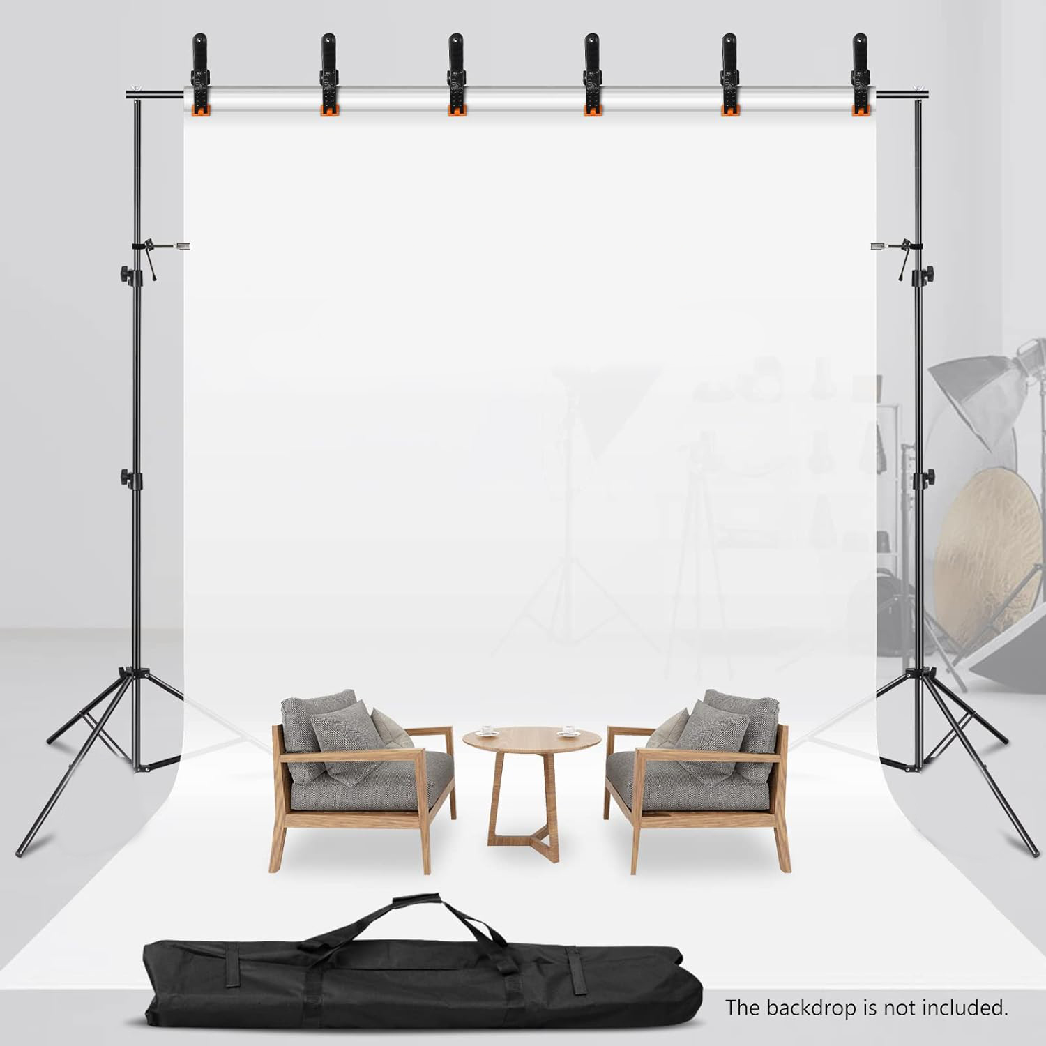 ginee_20260220120713738_9402920144.jpg TaffSTUDIO Bracket Stand Backdrop Foto Studio Aluminium 200x200cm - DD-110