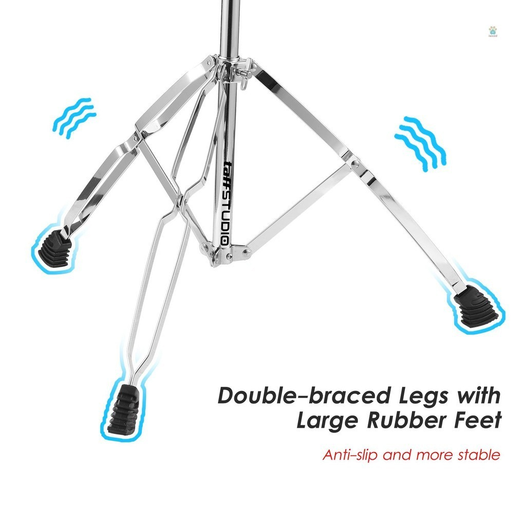 ginee_20260220121025146_7629683326.jpg TaffSTUDIO Drum Cymbal Stand Heavy Duty Adjustable Double Braced - FM-CST