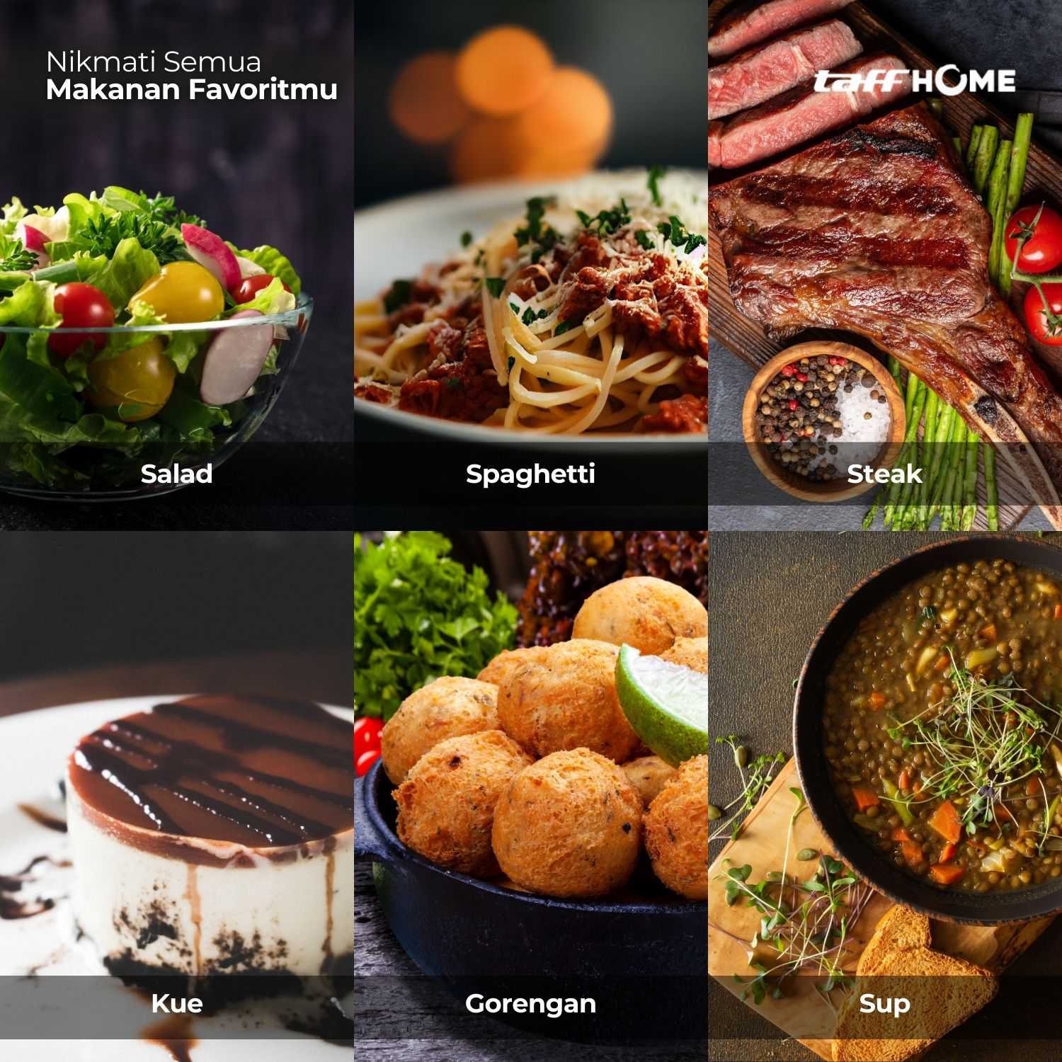 TaffHOME Set Alat Makan Sendok Garpu Cutlery Stainless Steel 24 PCS - TW873