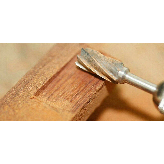 Taffware Mata Bor Tungsten Carbide Cone Spiral Bits 10 PCS - GJ0106