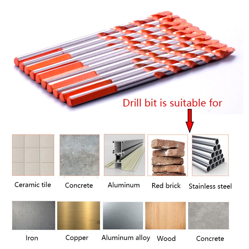 Taffware Mata Bor Diamond Drill Bit 6/8/10/12mm 4 PCS - 1