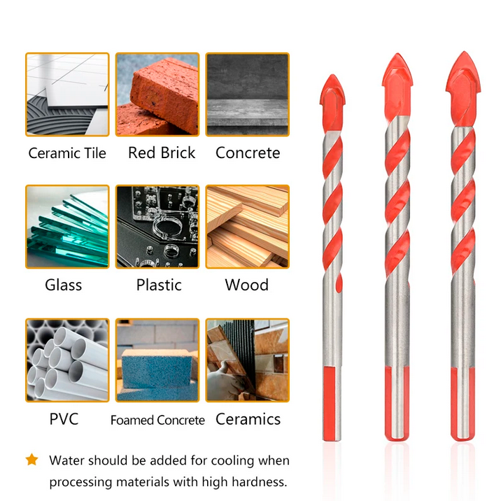 Taffware Mata Bor Diamond Drill Bit 6/8/10/12mm 4 PCS - 1