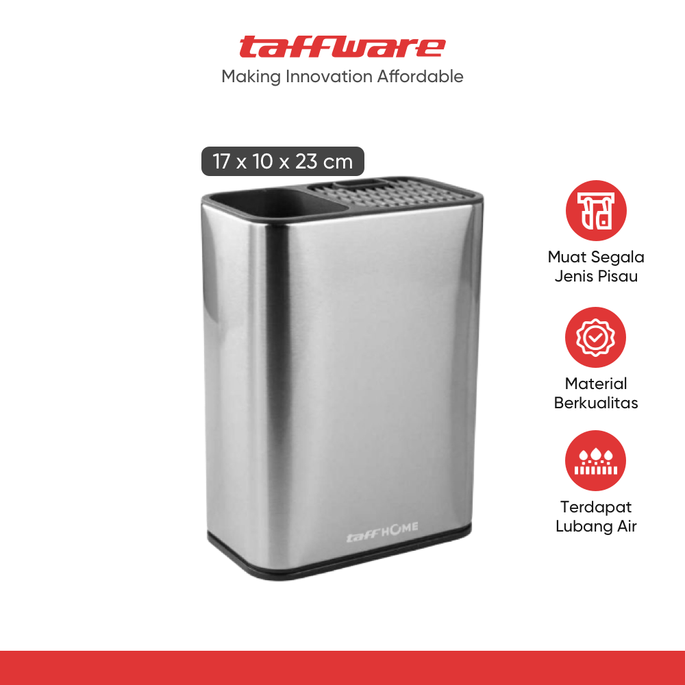 TaffHOME Tempat Pisau Dapur Spatula Stand Holder Stainless Steel - SUS430