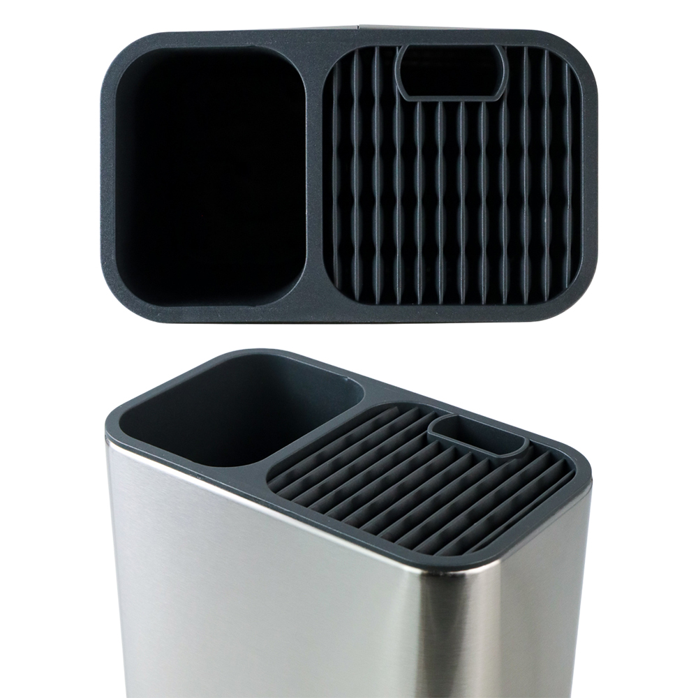 TaffHOME Tempat Pisau Dapur Spatula Stand Holder Stainless Steel - SUS430