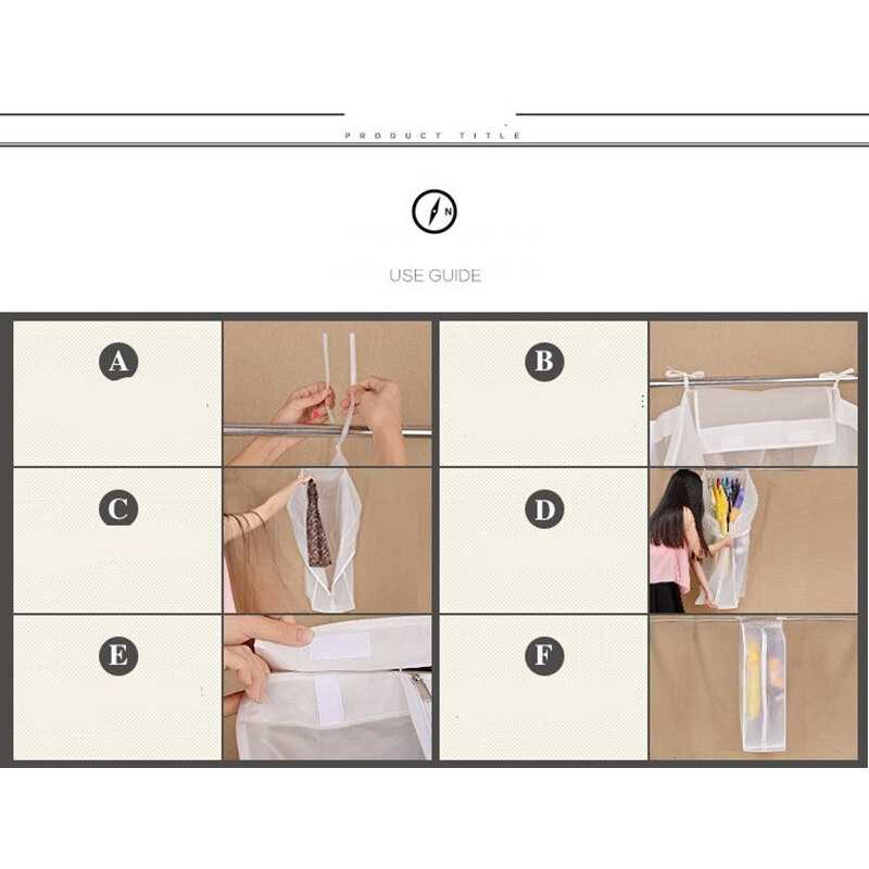 TaffHOME Cover Pakaian Anti Debu Cloth Organizer 60x50x90cm - PE1