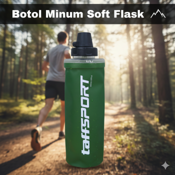 TaffSPORT Botol Minum Soft Flask Foldable Sport Water TPU 600ml - TS-60