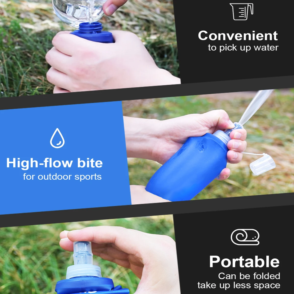 ginee_20260223104859708_4665899422.png TaffSPORT Botol Minum Soft Flask Foldable Sport Water TPU 250ml - TF-25