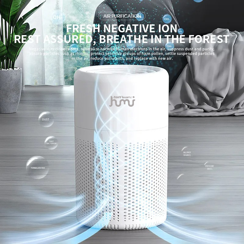 Taffware HUMI Air Purifier Deodorizer Negative Ion H13 HEPA Filter - EJ-JHQ01