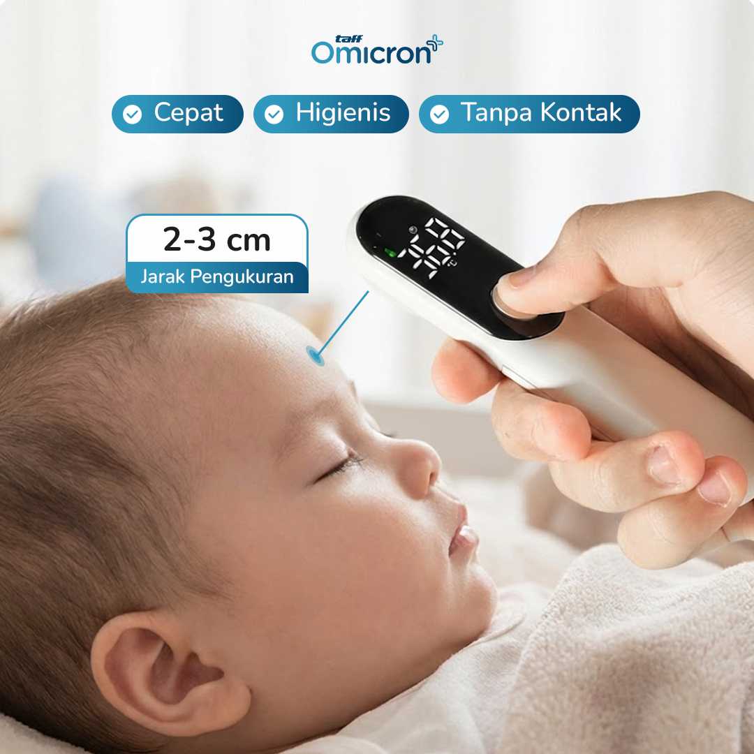 TaffOmicron Termometer Suhu Badan Digital Thermogun Infrared Dual Mode - AD811