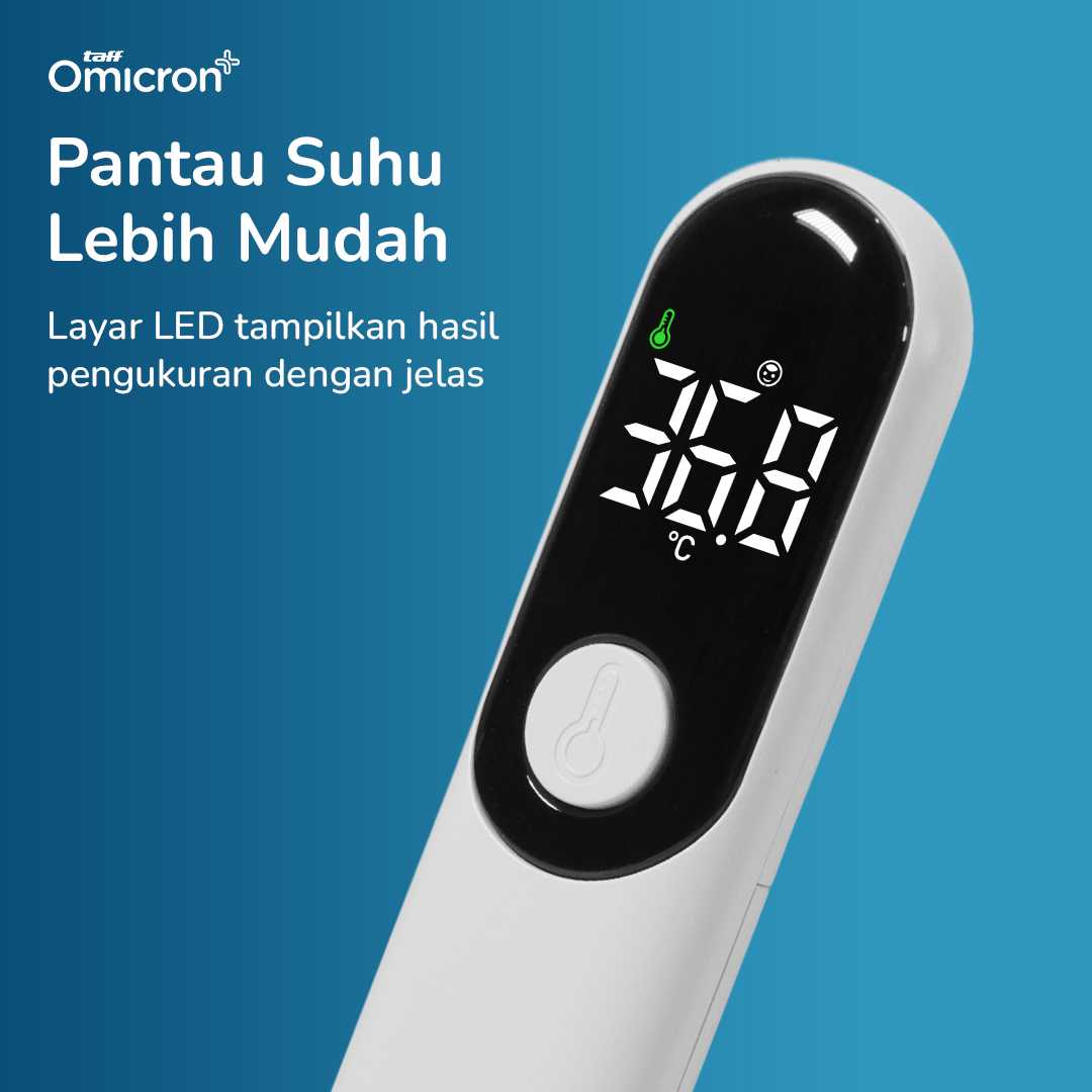 TaffOmicron Termometer Suhu Badan Digital Thermogun Infrared Dual Mode - AD811