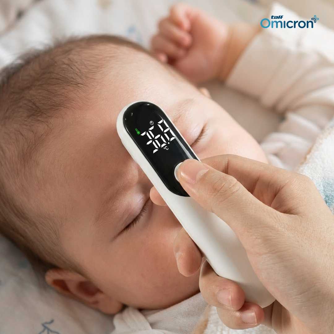 TaffOmicron Termometer Suhu Badan Digital Thermogun Infrared Dual Mode - AD811