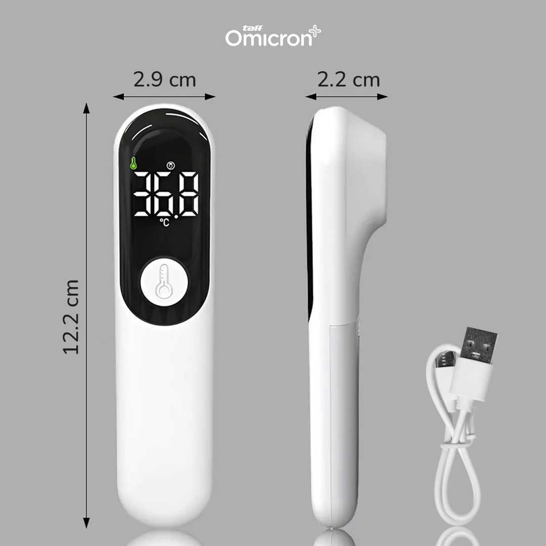 TaffOmicron Termometer Suhu Badan Digital Thermogun Infrared Dual Mode - AD811