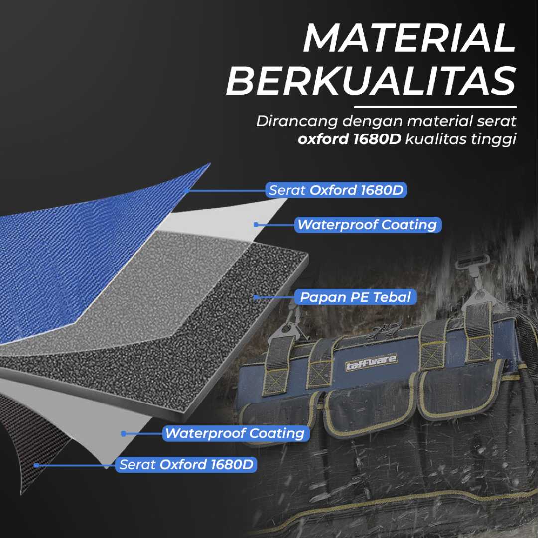 ginee_20260223105555108_9974674573.jpg Taffware Tas Perkakas Storage Tool Bag Waterproof Wear Resistant - A02584