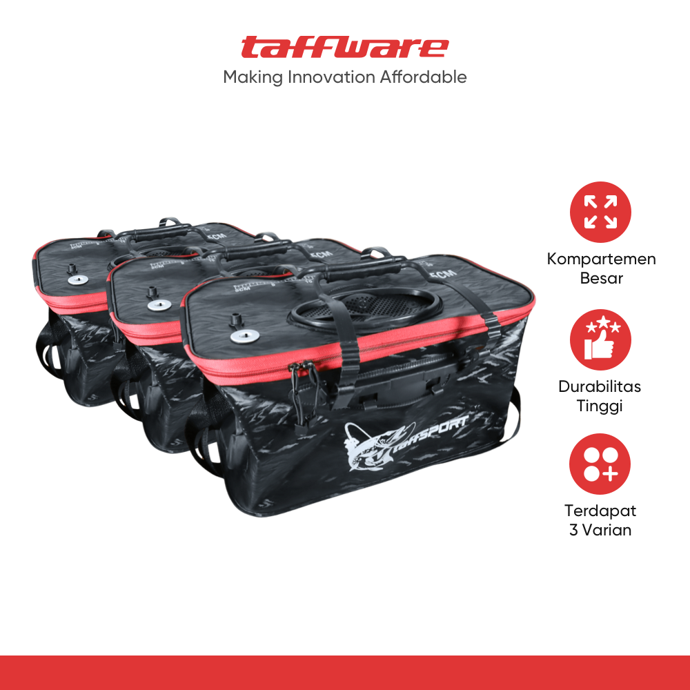 TaffSPORT Tas Perlengkapan Memancing 3D Foldable Fishing Bucket EVA - INU122