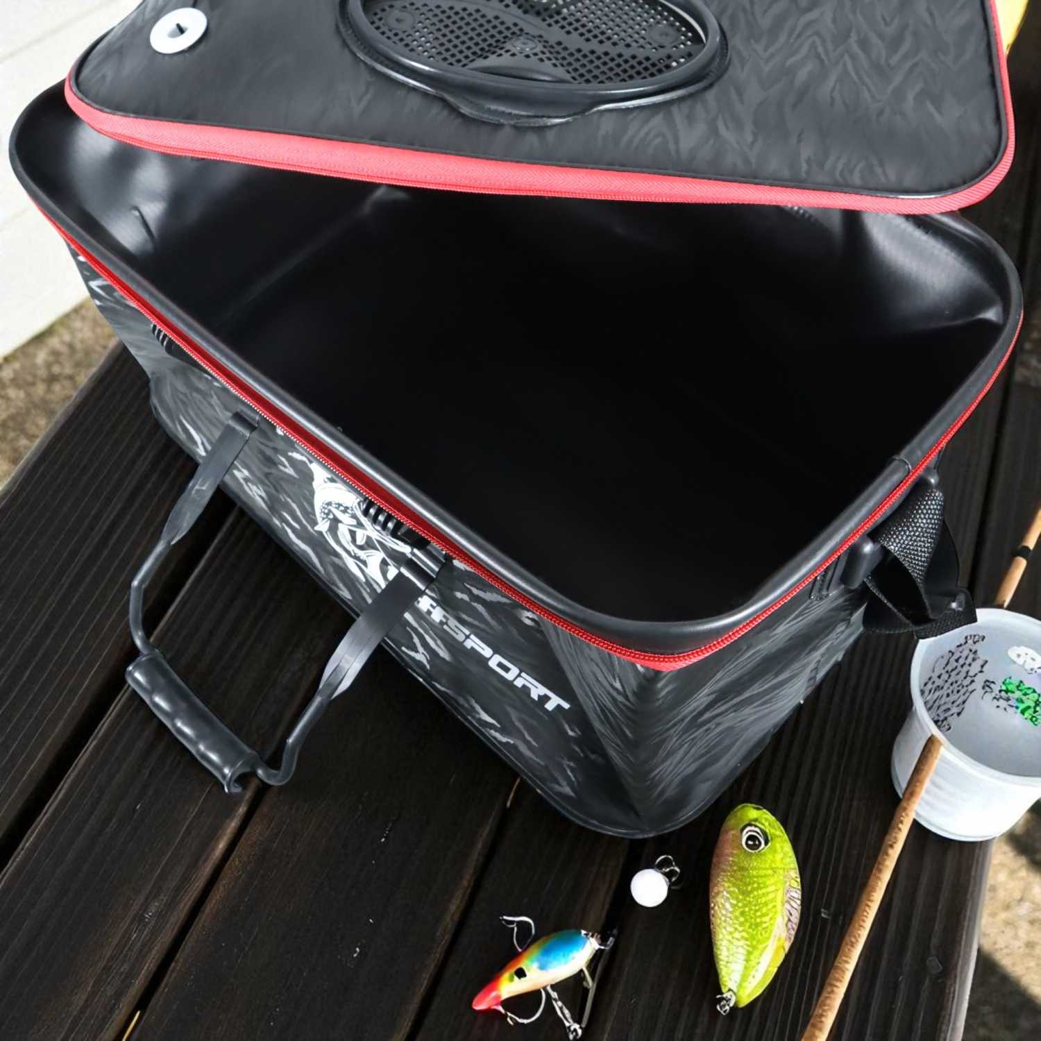 TaffSPORT Tas Perlengkapan Memancing 3D Foldable Fishing Bucket EVA - INU122