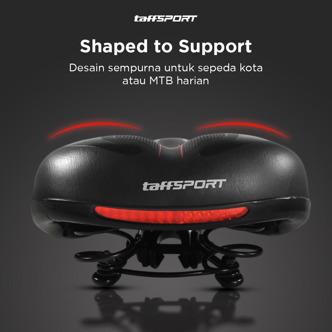 TaffSPORT Sadel Sepeda Comfortable Bike Spring Shock - SX-2020