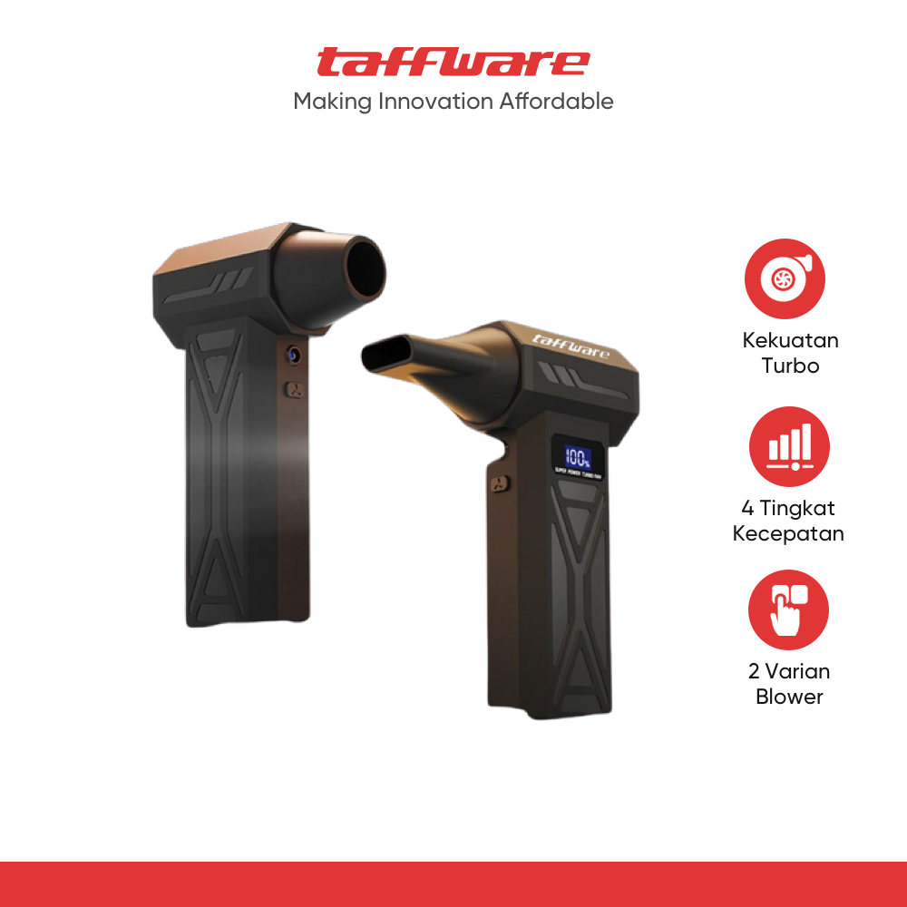 Taffware Air Duster Blower Mini Turbo Jet Fan 110000RPM 4000mAh 110W - P70