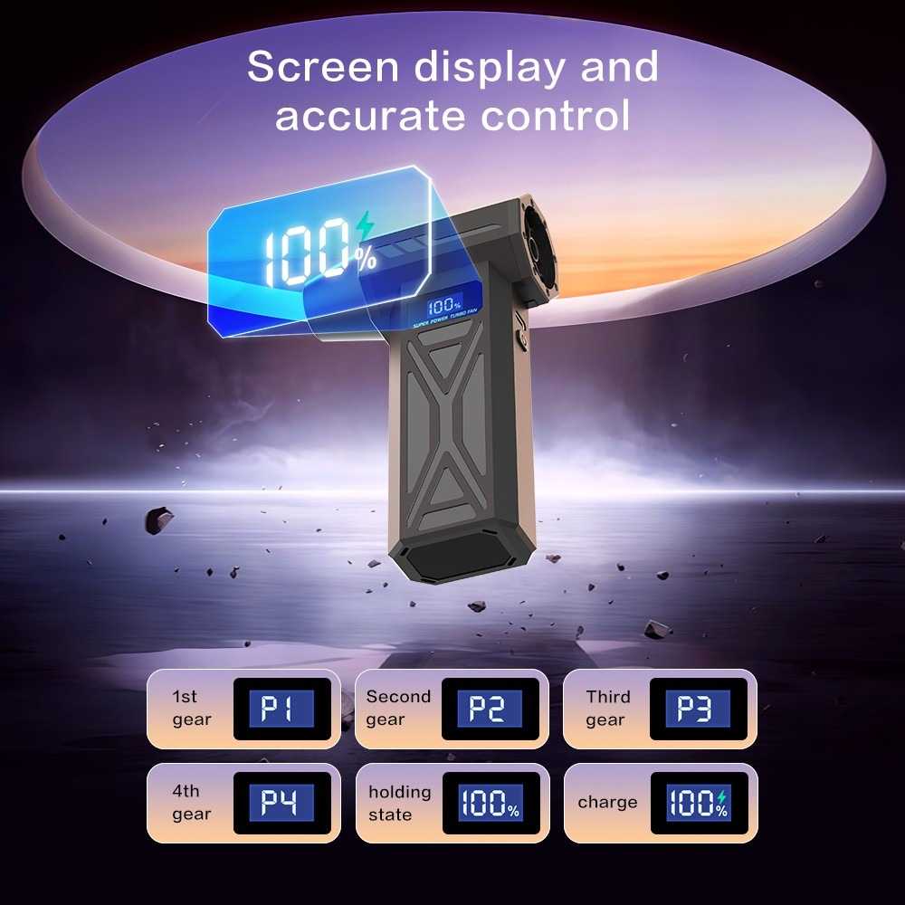 Taffware Air Duster Blower Mini Turbo Jet Fan 110000RPM 4000mAh 110W - P70