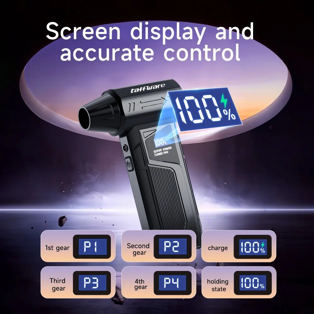 Taffware Air Duster Blower Mini Turbo Jet Fan 110000RPM 4000mAh 110W - M4