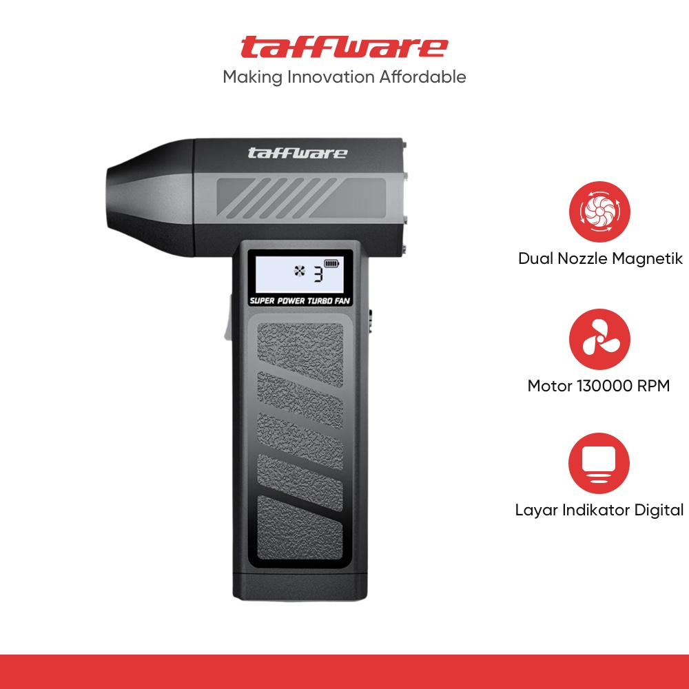 Taffware Mini Turbo Violent Air Blower Cordless Jet Portable 130000RPM - PAR-13