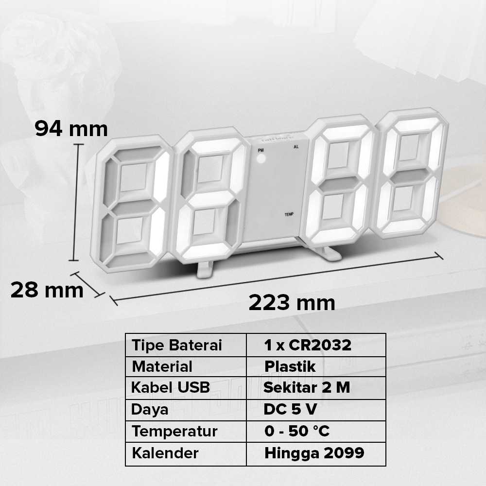 ginee_20260223160312934_1310308588.jpg TaffHOME Jam Meja Alarm Weker LED Digital Clock - TS-S60-W