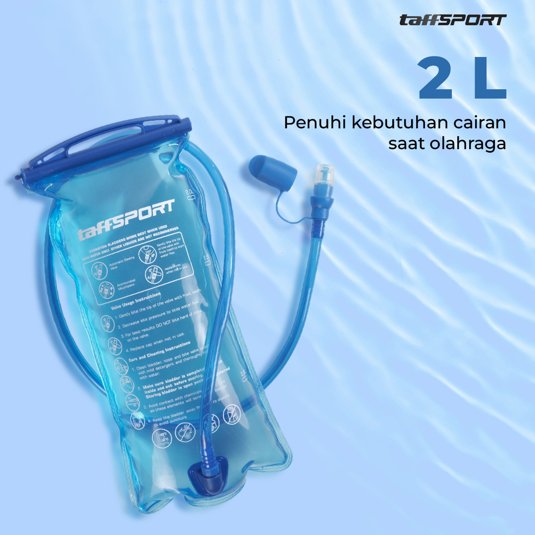 ginee_20260226175113685_7348987422.png TaffSPORT Kantong Air Minum Water Bladder Hydration Pack Food Grade 2L - SD16