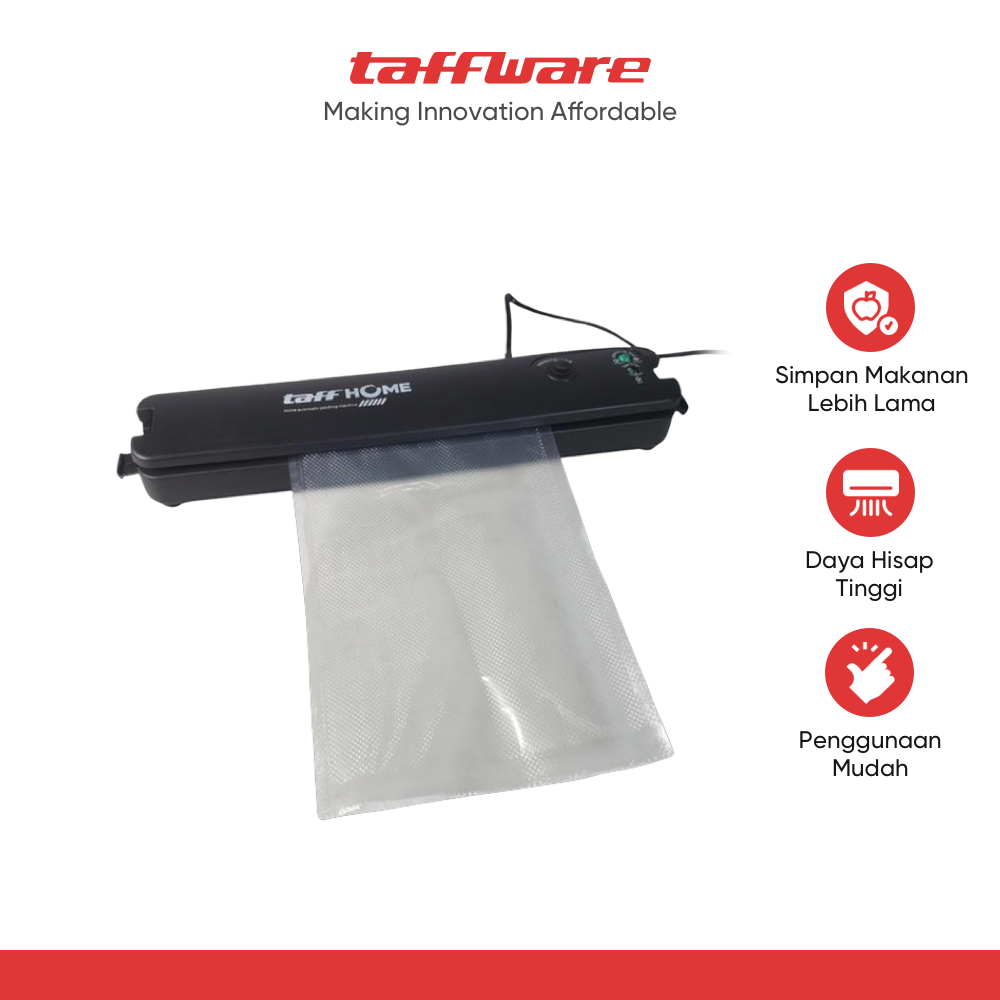 TaffHOME Alat Vakum Makanan Vacuum Sealer Packaging Machine with Bag - YQ-688