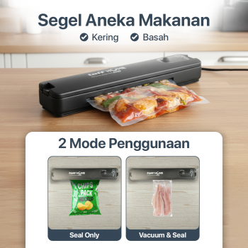 TaffHOME Alat Vakum Makanan Vacuum Sealer Packaging Machine with Bag - YQ-688