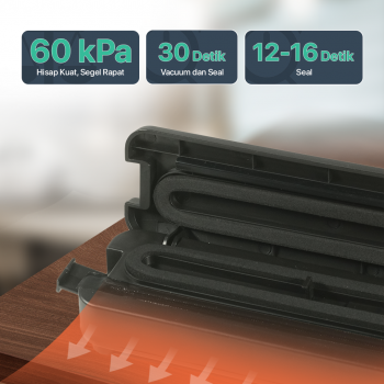 TaffHOME Alat Vakum Makanan Vacuum Sealer Packaging Machine with Bag - YQ-688