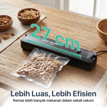 TaffHOME Alat Vakum Makanan Vacuum Sealer Packaging Machine with Bag - YQ-688