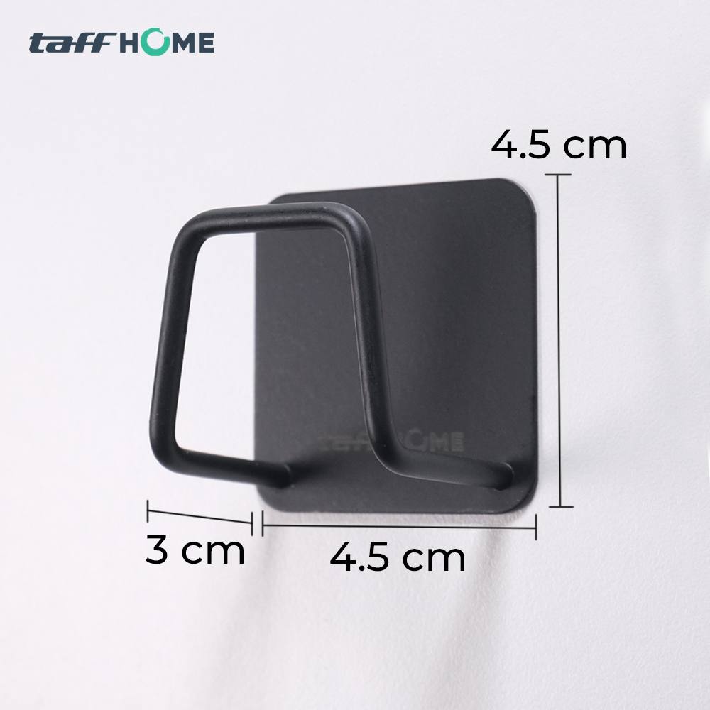 TaffHOME Gantungan Dinding Tempel Waterproof Wall Hook Stainless Steel - TH201