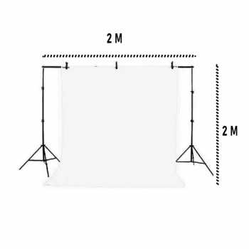 TaffSTUDIO Bracket Stand Backdrop Foto Studio Aluminium 200x200cm - DD-110