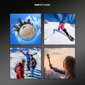 TaffSTUDIO Tongsis Selfie Stick Ultra Long 1.5M Insta360 GoPro - YZ515