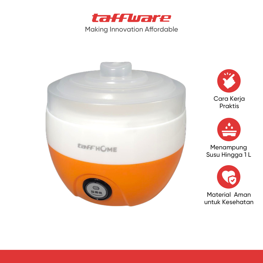TaffHOME Mesin Pembuat Yogurt Maker Electric Automatic Machine 1L 15W - PA-10A